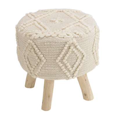 Solid + Manufactured Wood Accent Stool