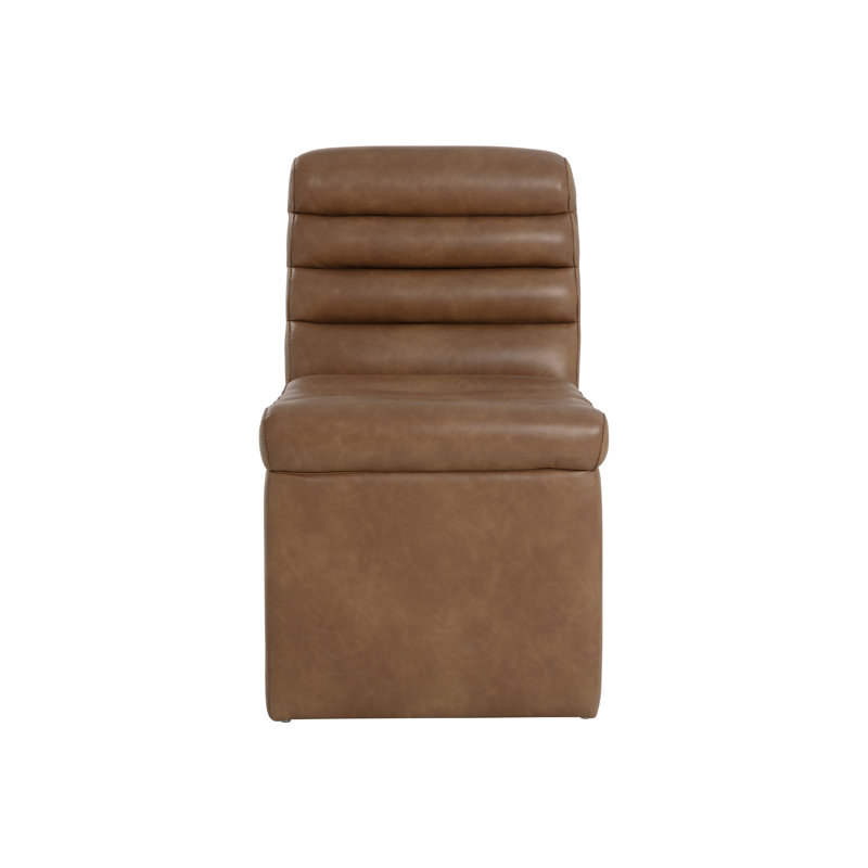 NORM WHEELED DINING CHAIR - COPLEY COGNAC
