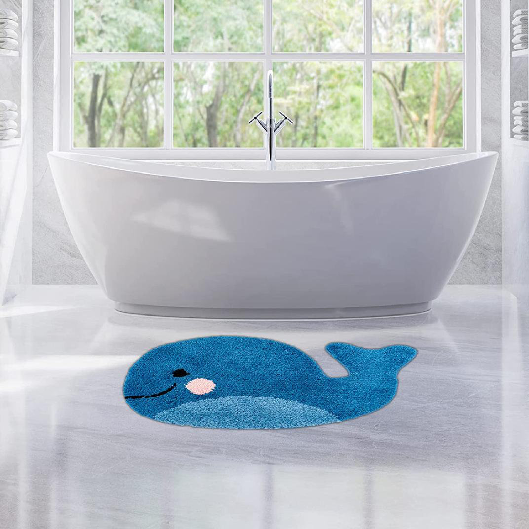 Zoomie Kids Microfiber Bath Mat with Non-Slip Backing | Wayfair