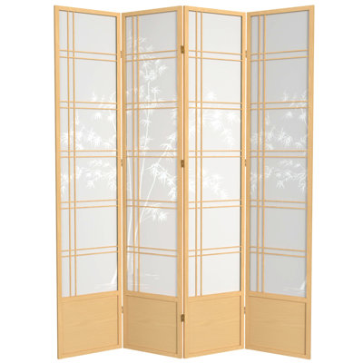 Keitez 83.5'' H Solid Wood Folding Room Divider