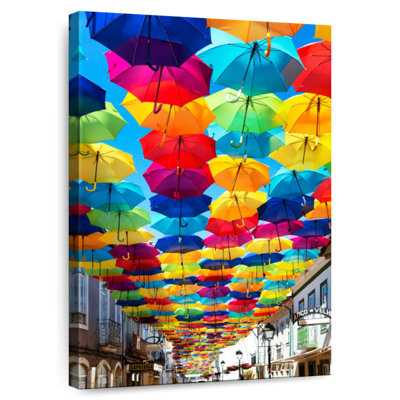 Kerner Colourful Umbrellas I