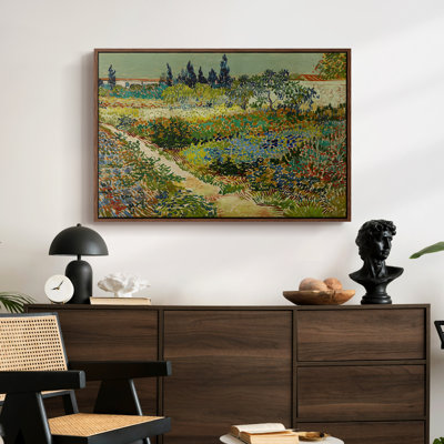Garden at Arles, 1888-Vincent van Gogh-Framed Gallery Wrapped Canvas