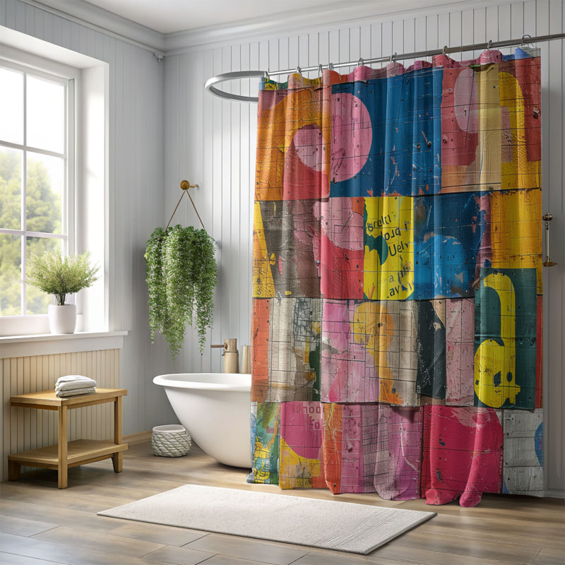 Rideau de douche Brisk Mash - Premium, H 74 po x l 71 po