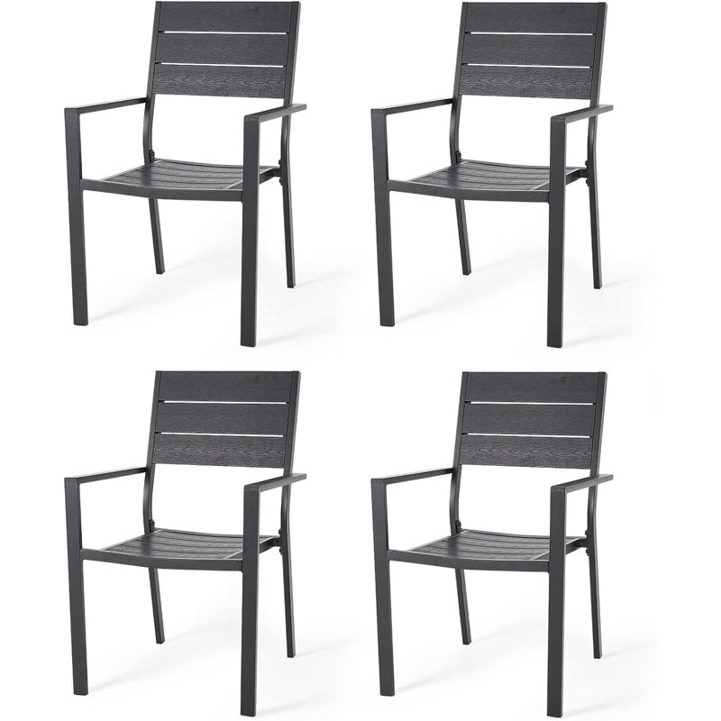 Chaise de patio empilable Enedelia