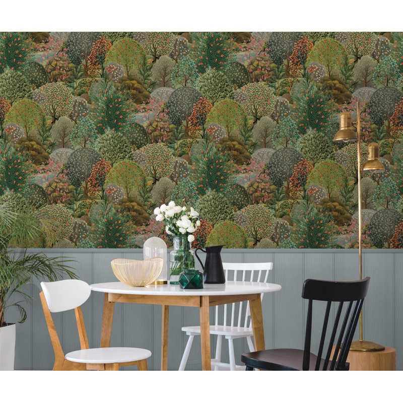 Tree Tapestry Green Non-Pasted Wallpaper