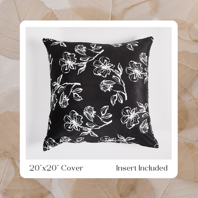 Coussin floral 22 po