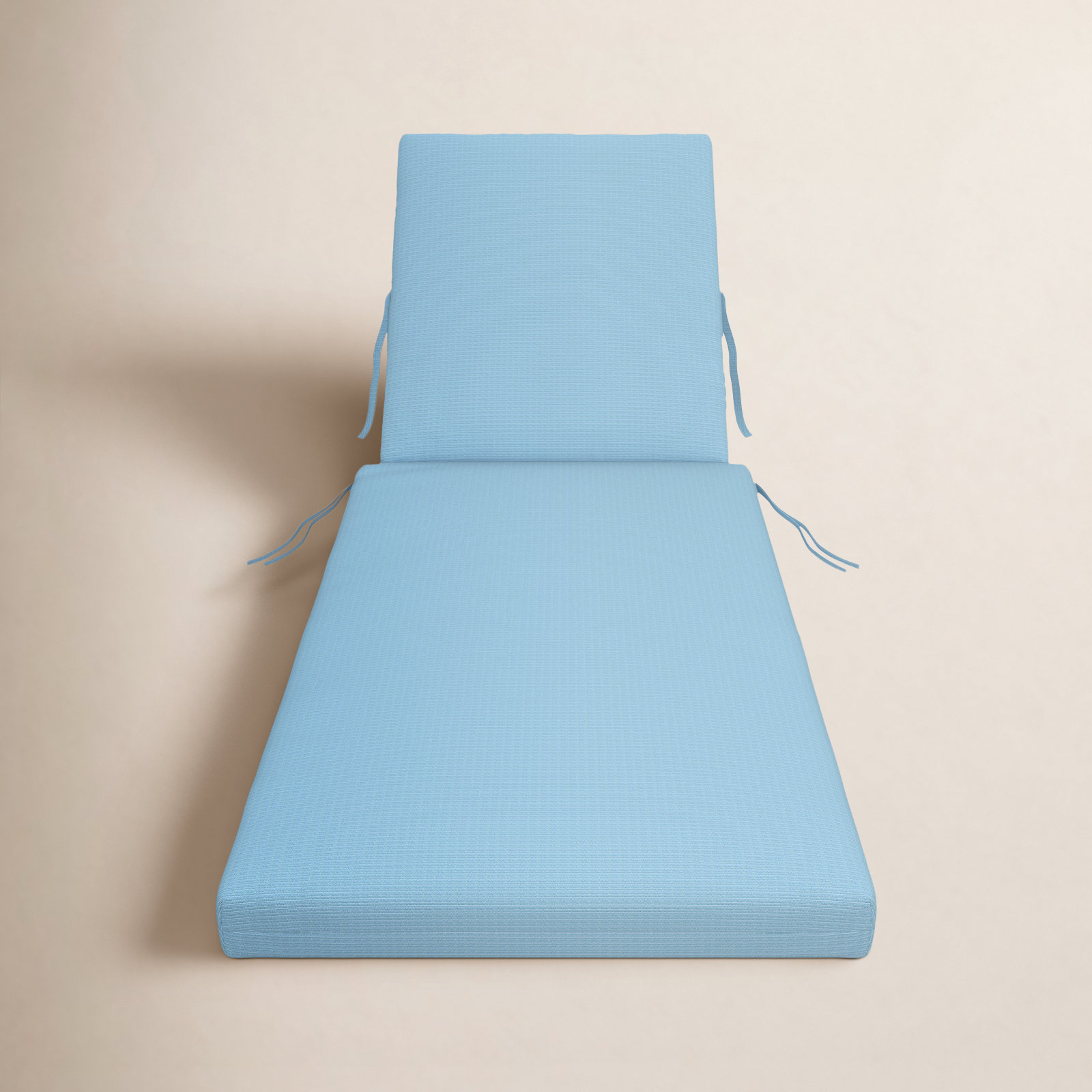 Amala Sunbrella® Seat and Back Cushion, 3.5" H x 25" W x 47"D, Canvas Air Blue Sunbrella® Canvas