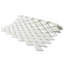 Expressions Beveled Diamond White 11-5/8" x 12" Glass Mosaic Tile