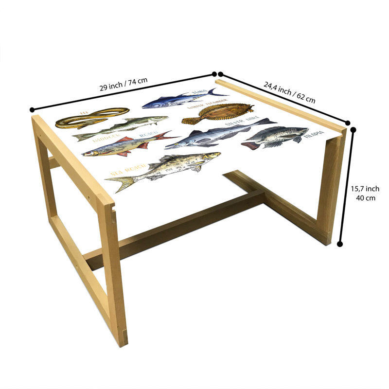 Jamrujaha Sled Coffee Table, 40cm H x 74cm W x 62cm D