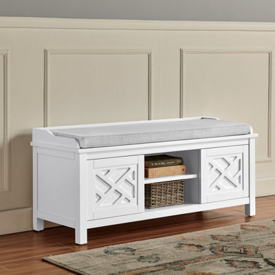 Polyester Upholstered Storage Bench