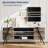 TV Stand for 55/65 Inch TV, Modern Mid Century Entertainment Center with Storage, Adjustable Shelves-1819053487-1819053484