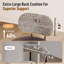 Upholstered Counter Stool with Metal Frame-28884711-28884705