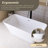 67" Acrylic Freestanding Soaking Bathtub