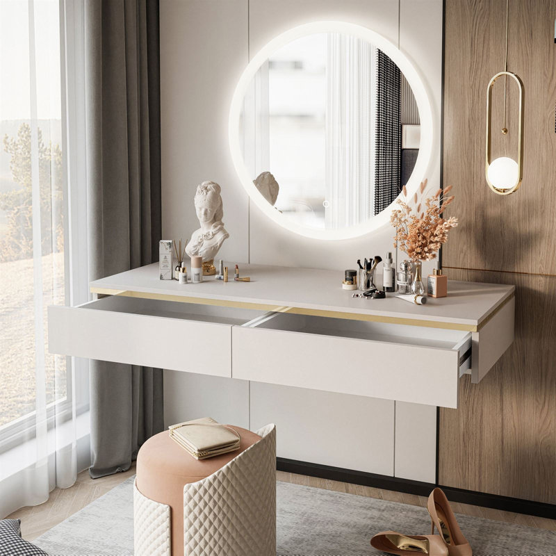 Floating Andile Dressing Table with Mirror