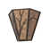 Rustic Lodge 1 - Light Flush Mounted Sconce