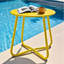 Table d'appoint d'extérieur en acier résistant aux intempéries Lemon 18