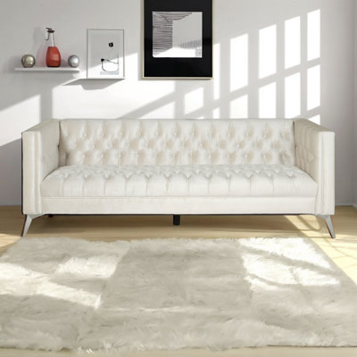 Caralyn 86.75'' Velvet Rolled Arms Sofa -  Latitude RunÂ®, 1629CDA467114DC39ECF2B9579FCFB52