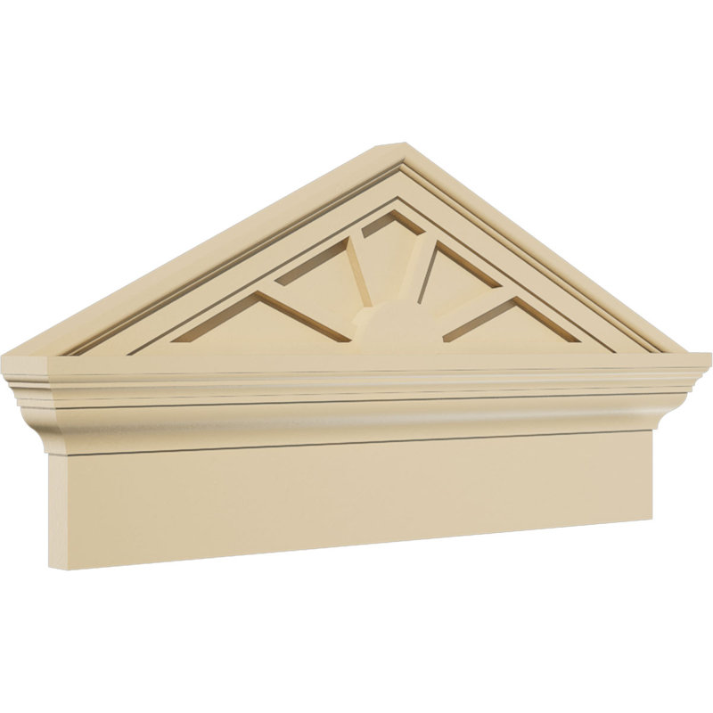 Fronton en uréthane Signature, 24 po x 12,875 po x 2,75 po, Combinaison, 4 rayons