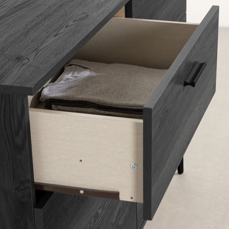 Commode 6 tiroirs Kilgore, Chêne gris