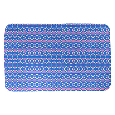 Tapis pour salle de bain à carreaux géométriques Mcguigan