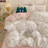 Nayoroom Vintage Style Garden Pink Floral Duvet Cover White Soft Small Cute Tulips Floral Bedding Set Chic Shabby Floral Botanical Duvet Cover-111656749