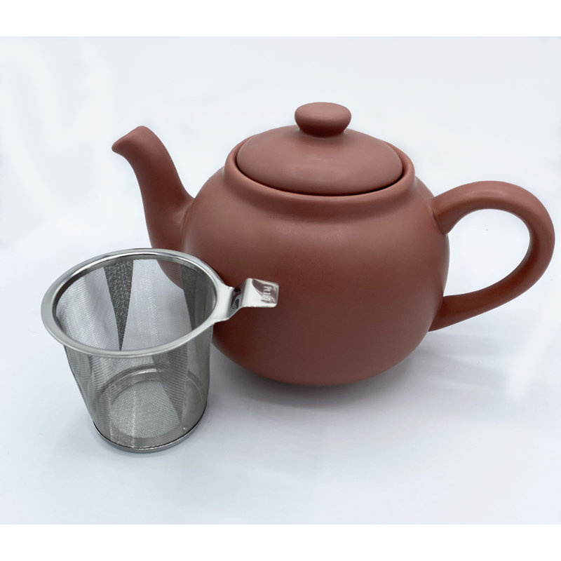 Norden Home Valenzuela 1.5ml Solid Colour Teapot, Terracotta
