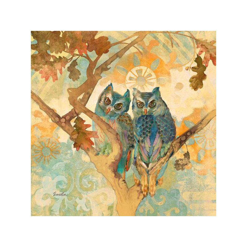 Evelia - Wrapped Canvas Painting, 45cm H x 45cm W
