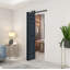Porte de grange pliante à panneaux en panneau de fibres à densité moyenne avec ensemble de quincaillerie d'installation-86499651-87327515