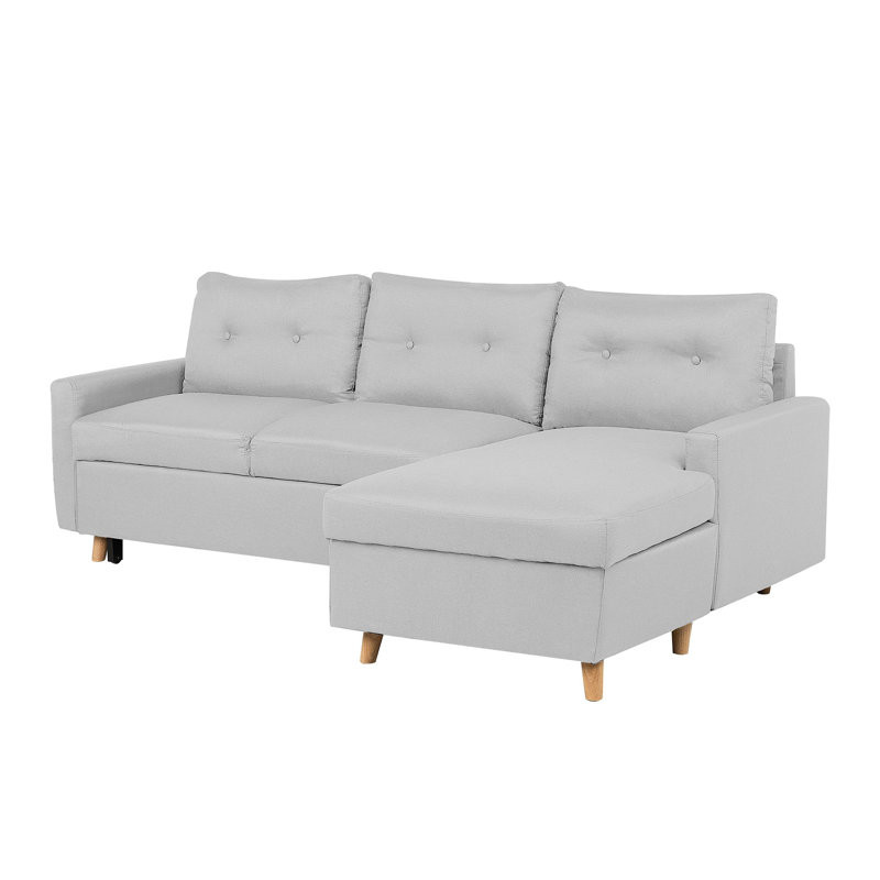 Dijon 3 Seater Sofa Bed, Right orientated, Light Grey