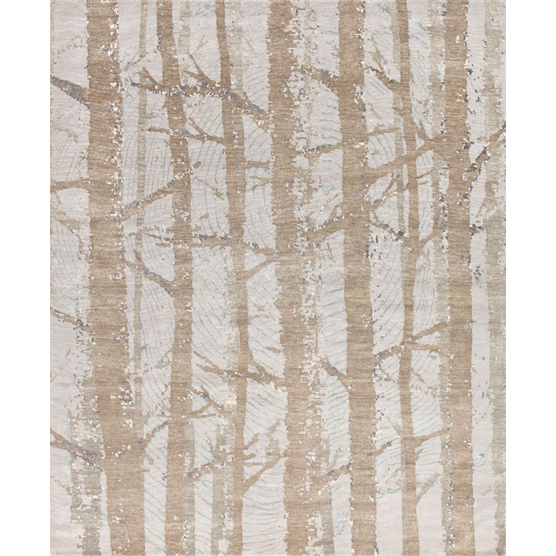 Contemporary Floral Area Rug, Rectangle 12' x 16'