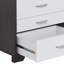 Table d'appoint blanche et noire