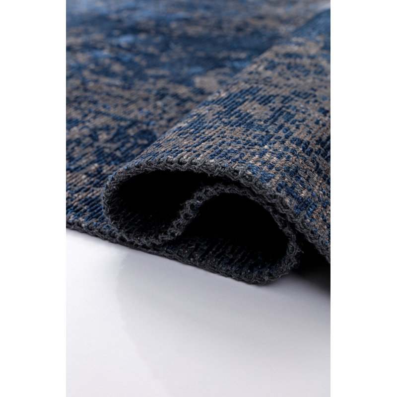 Rapture Gray/Blue Abstract Luxury Area Rug, Rectangle 7'10" x 11'2"