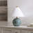 Cassatt 17.5" H Ceramic Blue Table Lamp with Shade