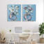 Ensemble de 2 vases Daisies & Snowberries, design par Susan Lugar-880176944
