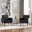 Bakhyt Tufted  Faux Leather Armchair with Solid Wood Leg-2063588481