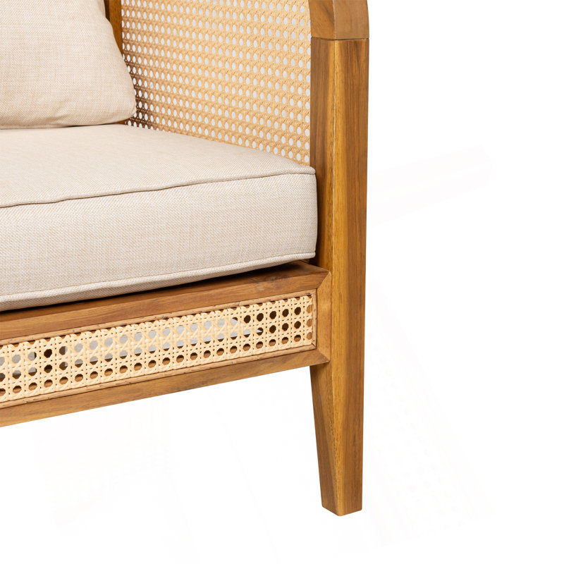 Chaise avec accoudoirs rembourrée pour l'extérieur