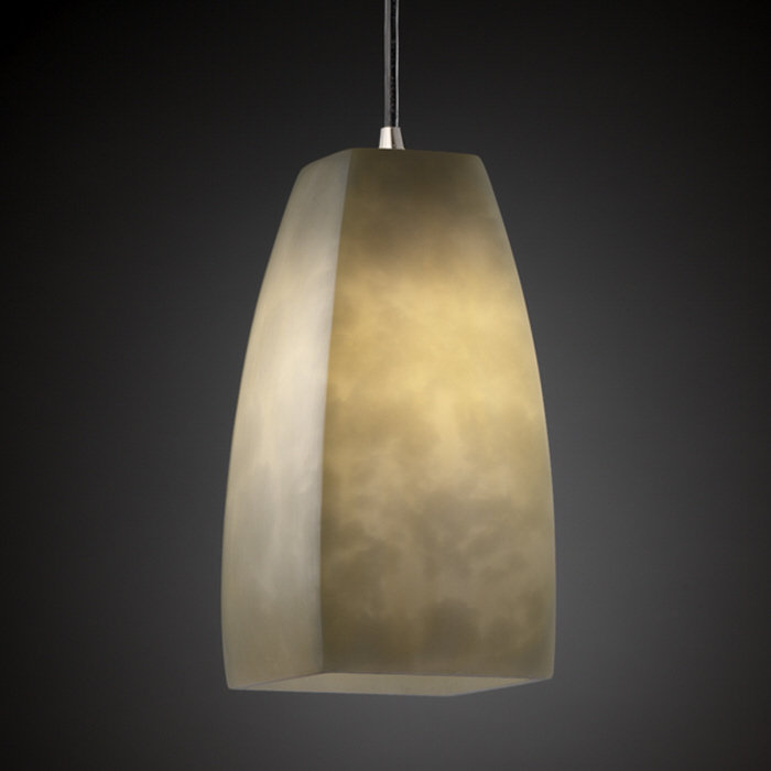 Luminaire suspendu conique 1 lumière Doinel, Bronze foncé, Cylindre conique haut