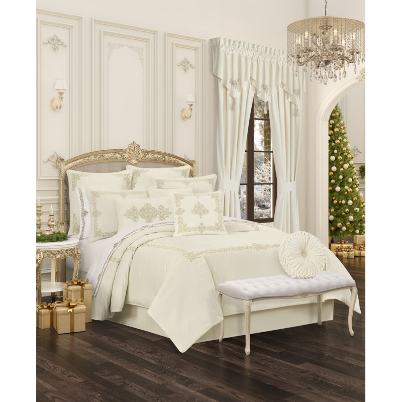 Noelle - jupe de lit blanc d'hiver, Grand
