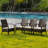 Lithe Patio Furniture Set Wicker Dining Chairs