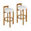 Tabouret de bar d'intérieur en bois à dossier bas-2129213814