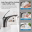 Robinet de lavabo de salle de bain à poignée simple 0ontZ Gunmetal Black-130119084