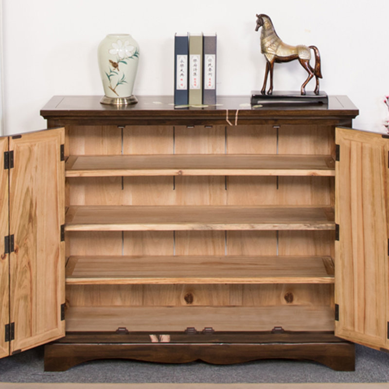 Armoire à chaussures peinte en bois massif 24 paires