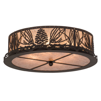 Rustic Lodge 4 - Light Flush Mount