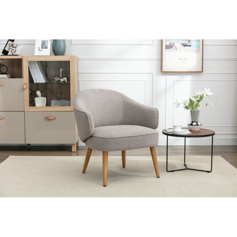 Parkin Upholstered Accent Chair, Grey