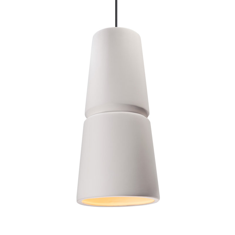 Radiance 1 - Light Cone Pendant, Polished Chrome, 18" H x 8" W x 8" D, Terra Cotta