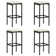 Patio Bar Table and Stools with Cushions Poly Rattan