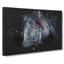 Enchanting Black Stallion Horse Paint Splash - Wrapped Canvas Print-56667299