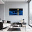 Nautical & Beach Moonlit Ocean Waves Reflecting Light-963947490