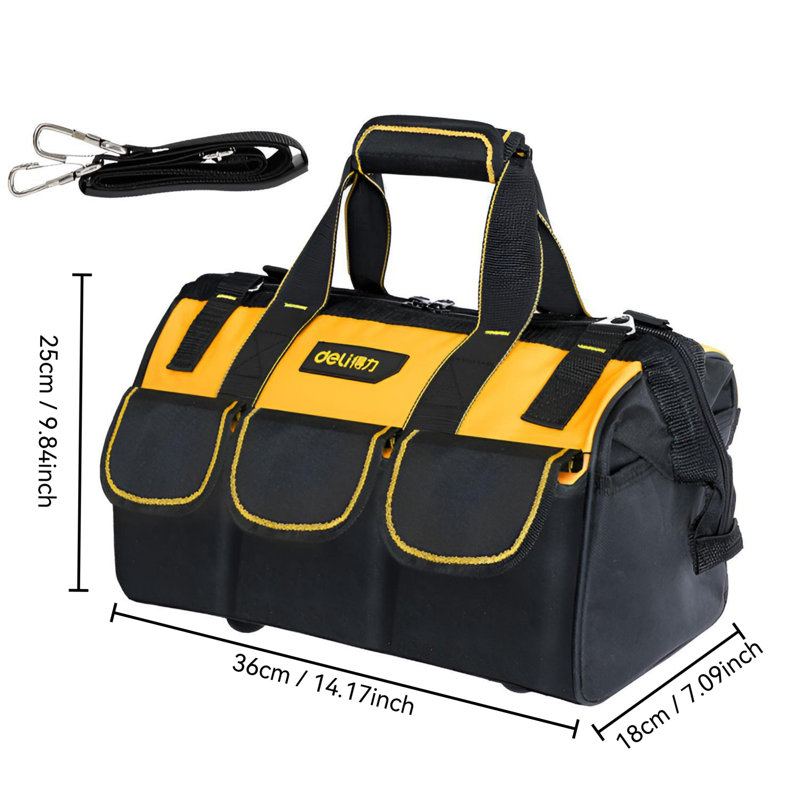 Sac à outils portatif multifonctionnel durable pour réparation et rangement