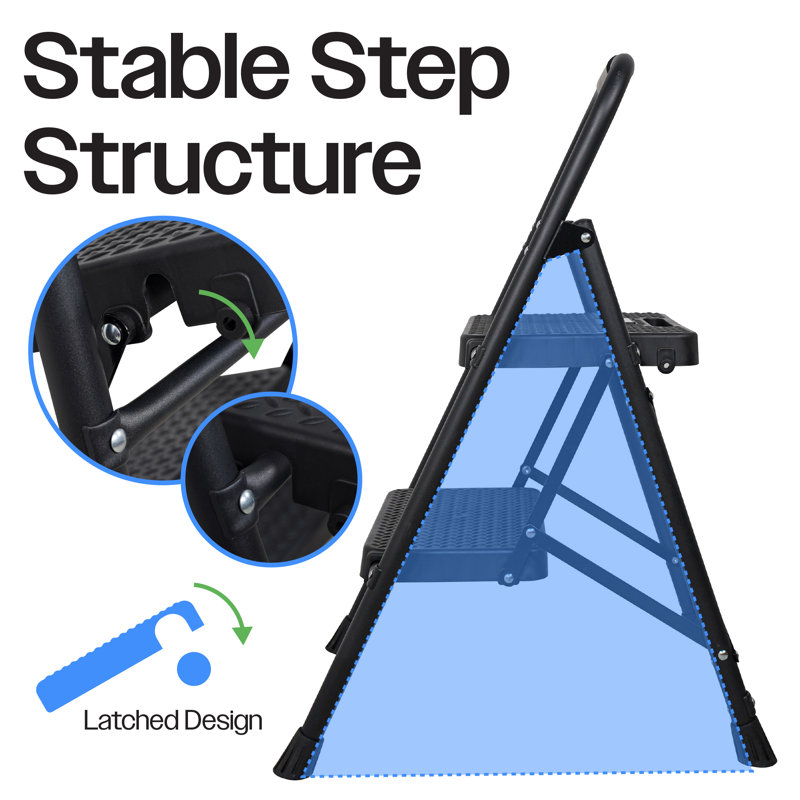 2 - Step Steel Folding Step Ladder